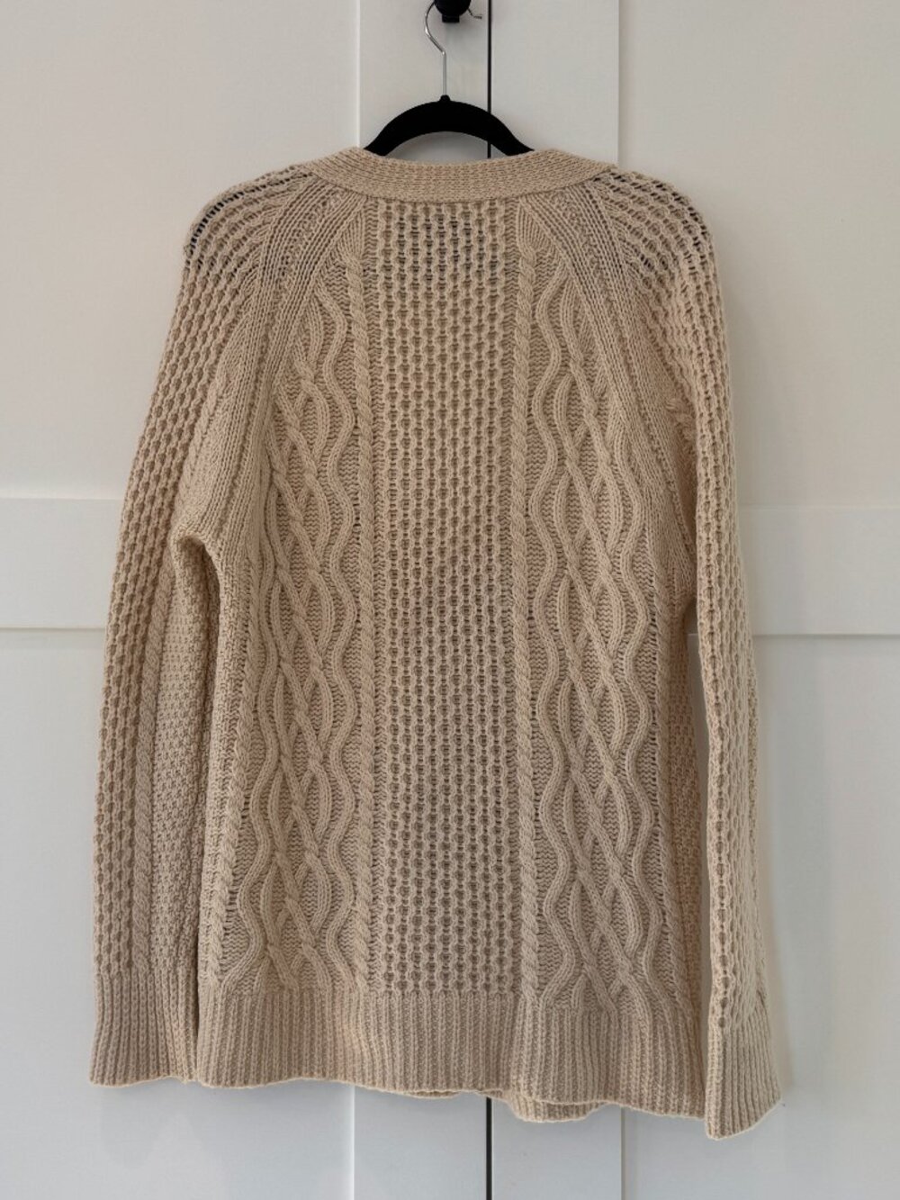 RE/DONE 50s Fisherman Cardigan Ivory Size Small - Picture 4 of 14